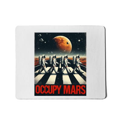 Astronauts Walking On Mars Occupy Mars Mousepad