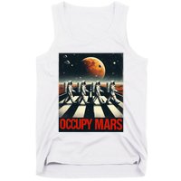 Astronauts Walking On Mars Occupy Mars Tank Top