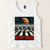 Astronauts Walking On Mars Occupy Mars Tank Top