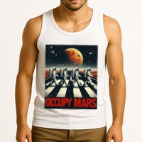 Astronauts Walking On Mars Occupy Mars Tank Top