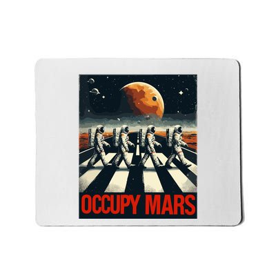 Astronauts Walking On Mars Occupy Mars Mousepad