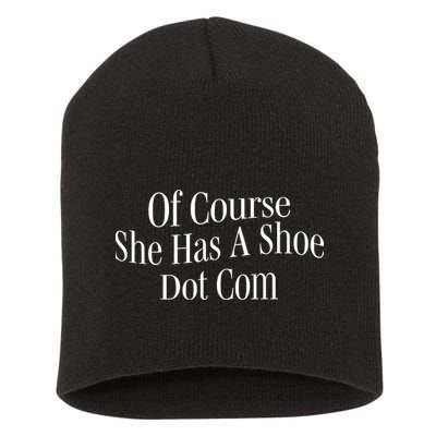 A’Ja Wilson Of Course She Has A Shoe Dot Com Short Acrylic Beanie