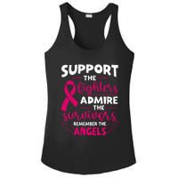 Angel Wing Pink Support The Fighters Breast Cancer Awareness Ladies PosiCharge Competitor Racerback Tank