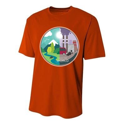 Air Water Pollution Nature Renewable Energy Vegan Off Grid Meaningful Gift Performance Sprint T-Shirt