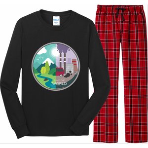 Air Water Pollution Nature Renewable Energy Vegan Off Grid Meaningful Gift Long Sleeve Pajama Set