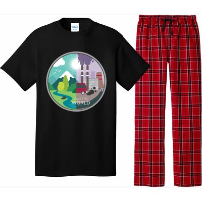 Air Water Pollution Nature Renewable Energy Vegan Off Grid Meaningful Gift Pajama Set