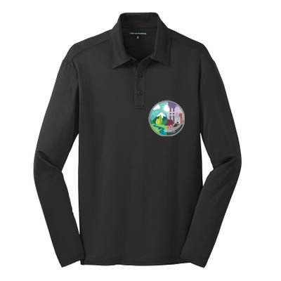 Air Water Pollution Nature Renewable Energy Vegan Off Grid Meaningful Gift Silk Touch Performance Long Sleeve Polo