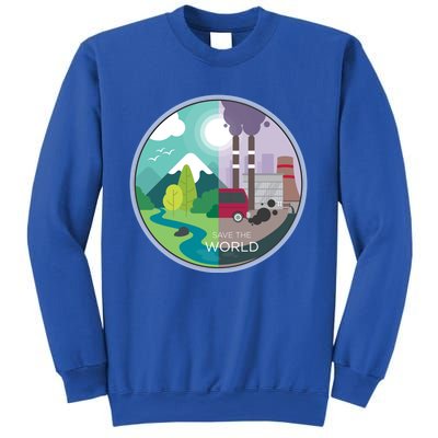 Air Water Pollution Nature Renewable Energy Vegan Off Grid Meaningful Gift Sweatshirt