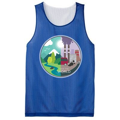 Air Water Pollution Nature Renewable Energy Vegan Off Grid Meaningful Gift Mesh Reversible Basketball Jersey Tank