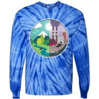 Air Water Pollution Nature Renewable Energy Vegan Off Grid Meaningful Gift Tie-Dye Long Sleeve Shirt