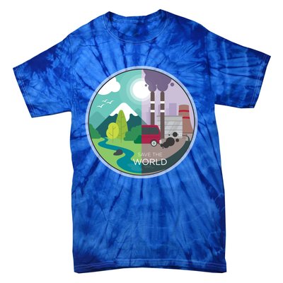 Air Water Pollution Nature Renewable Energy Vegan Off Grid Meaningful Gift Tie-Dye T-Shirt