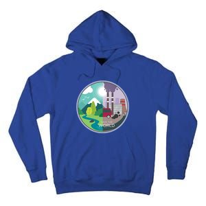 Air Water Pollution Nature Renewable Energy Vegan Off Grid Meaningful Gift Tall Hoodie