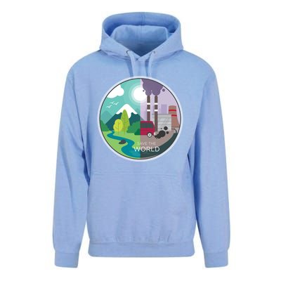 Air Water Pollution Nature Renewable Energy Vegan Off Grid Meaningful Gift Unisex Surf Hoodie