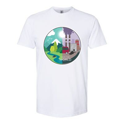 Air Water Pollution Nature Renewable Energy Vegan Off Grid Meaningful Gift Softstyle® CVC T-Shirt