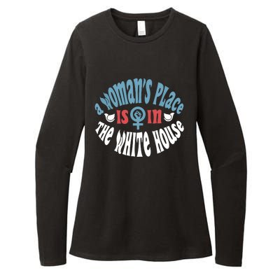 A Womans Place Is In The White House President Quote 2024 Womens CVC Long Sleeve Shirt