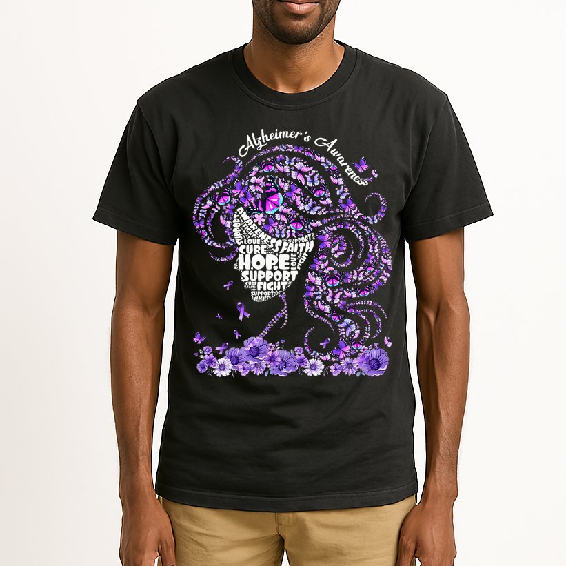Alzheimers Wear Purple Alzheimers Awareness 2024 Tall T-Shirt