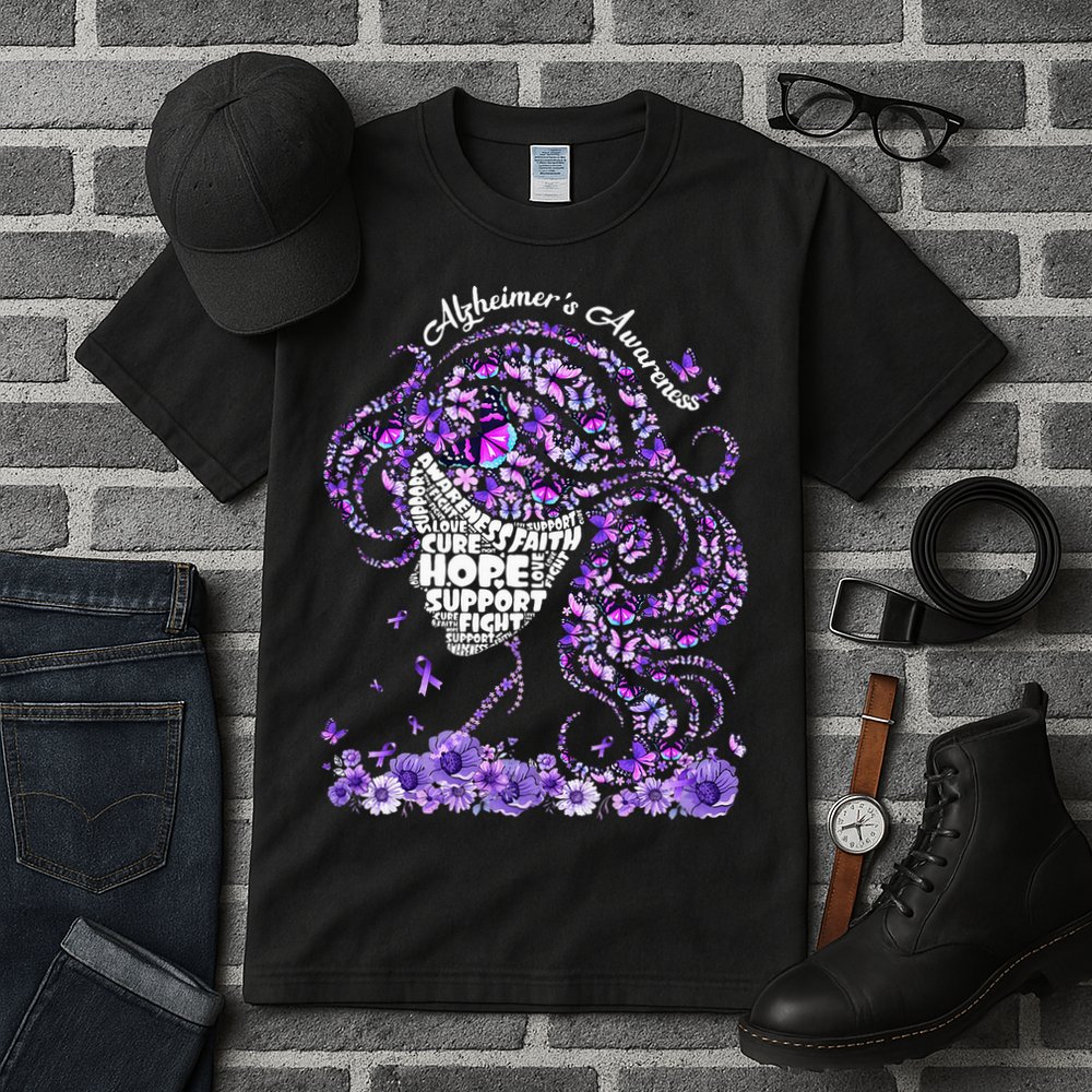 Alzheimers Wear Purple Alzheimers Awareness 2024 Tall T-Shirt