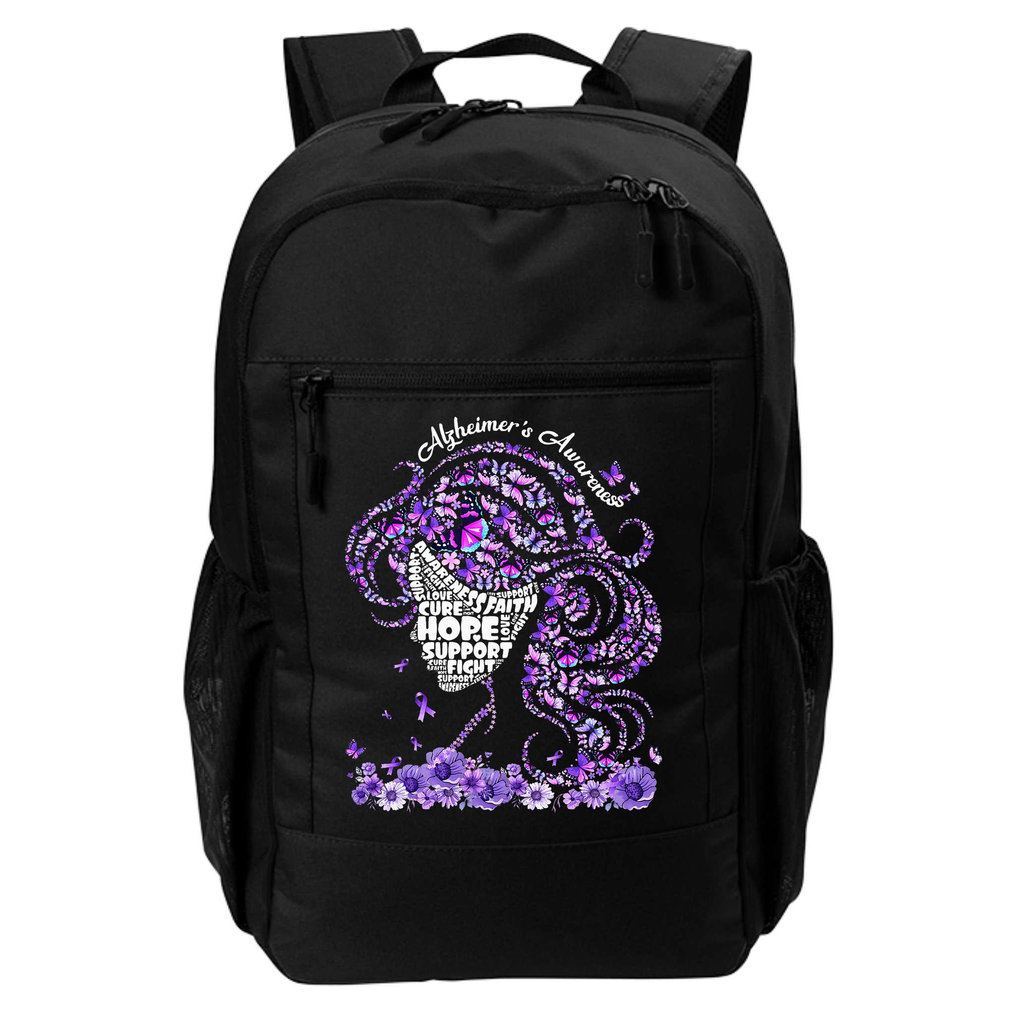 Alzheimers Wear Purple Alzheimers Awareness 2024 Backpack