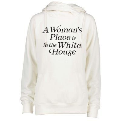 A Womans Place Is In The White House Trendy Rights Feminist Womens Funnel Neck Pullover Hood