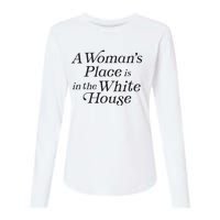 A Womans Place Is In The White House Trendy Rights Feminist Womens Cotton Relaxed Long Sleeve T-Shirt