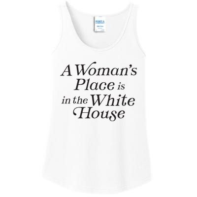 A Womans Place Is In The White House Trendy Rights Feminist Ladies Essential Tank