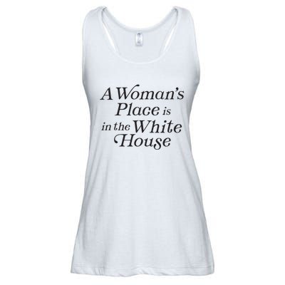 A Womans Place Is In The White House Trendy Rights Feminist Ladies Essential Flowy Tank