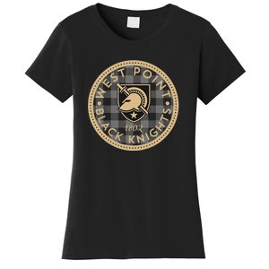 Army West Point Black Knights Plaid Badge Women's T-Shirt