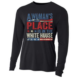 A Woman Place Is In White House Kamala Harris 2024 Gift Cooling Performance Long Sleeve Crew