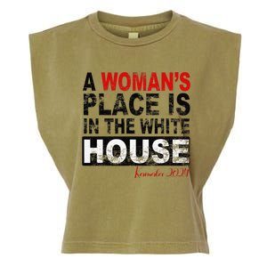 A WomanS Place Is In The White House Kamala Harris Garment-Dyed Women's Muscle Tee