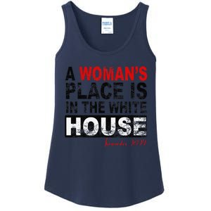 A WomanS Place Is In The White House Kamala Harris Ladies Essential Tank