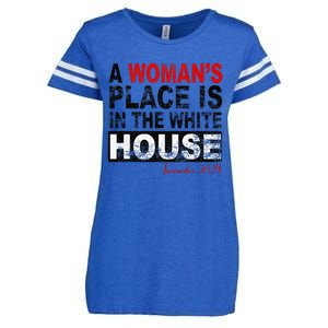 A WomanS Place Is In The White House Kamala Harris Enza Ladies Jersey Football T-Shirt