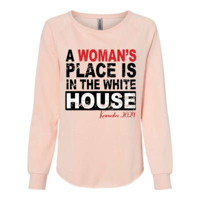 A Womans Place Is In The White House Women Womens California Wash Sweatshirt