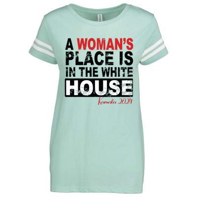 A Womans Place Is In The White House Women Enza Ladies Jersey Football T-Shirt