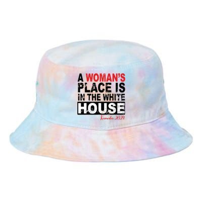 A Womans Place Is In The White House Women Tie Dye Newport Bucket Hat