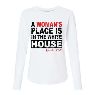 A Womans Place Is In The White House Women Womens Cotton Relaxed Long Sleeve T-Shirt