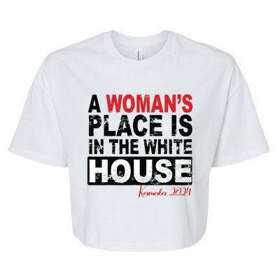 A Womans Place Is In The White House Women Bella+Canvas Jersey Crop Tee