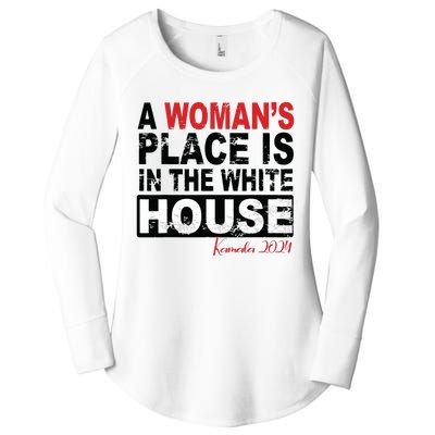 A Womans Place Is In The White House Women Women's Perfect Tri Tunic Long Sleeve Shirt