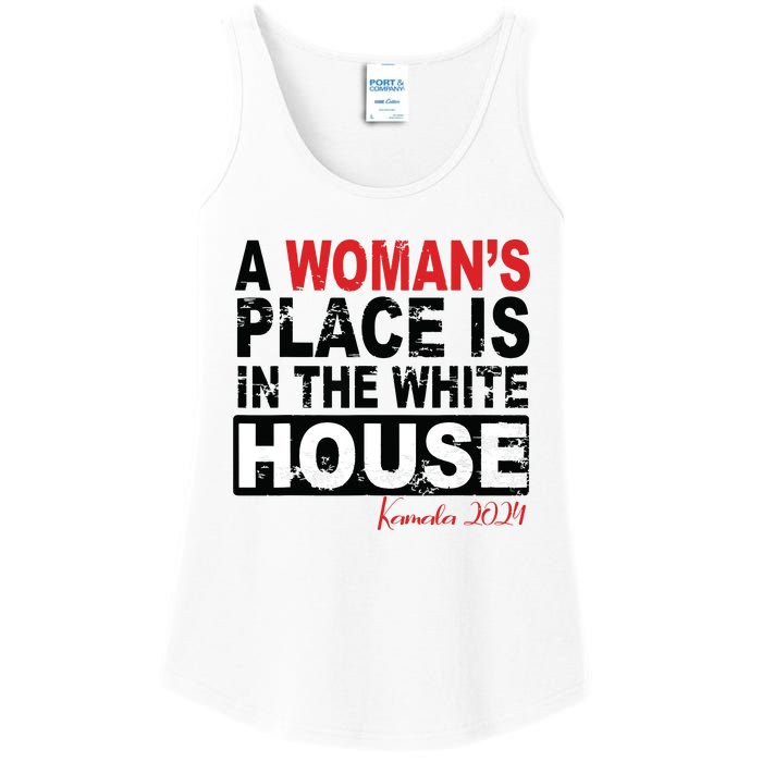 A Womans Place Is In The White House Women Ladies Essential Tank