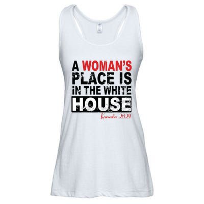 A Womans Place Is In The White House Women Ladies Essential Flowy Tank