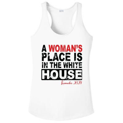 A Womans Place Is In The White House Women Ladies PosiCharge Competitor Racerback Tank