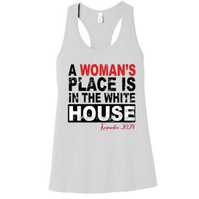 A Womans Place Is In The White House Women Women's Racerback Tank