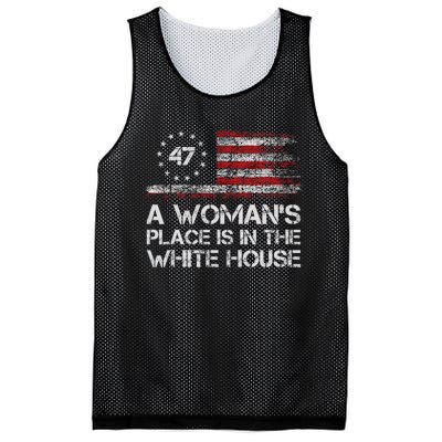 A WomanS Place Is In The White House First Female President Mesh Reversible Basketball Jersey Tank