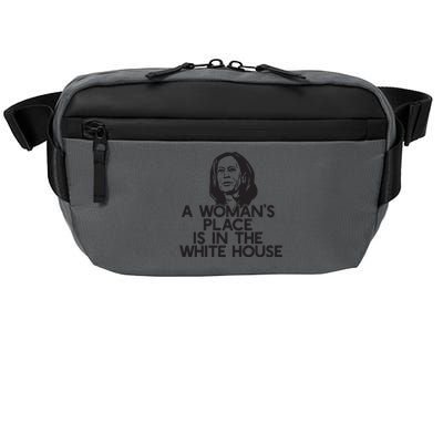 A Womans Place Is In The White House Kamala Harris Meme Crossbody Pack