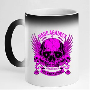 Anti War Peace Impeach Biden Ukraine 11oz Black Color Changing Mug