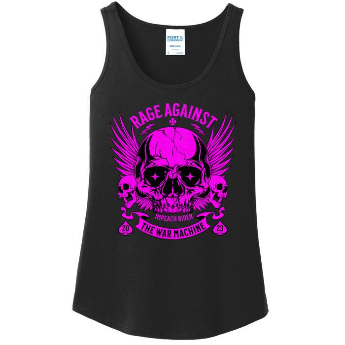 Anti War Peace Impeach Biden Ukraine Ladies Essential Tank