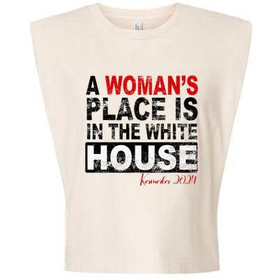 A Womans Place Is In The White House Kamala Harris Garment-Dyed Women's Muscle Tee