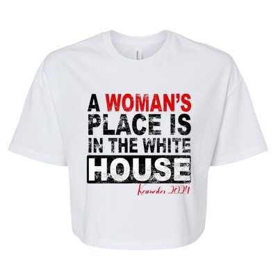 A Womans Place Is In The White House Kamala Harris Bella+Canvas Jersey Crop Tee