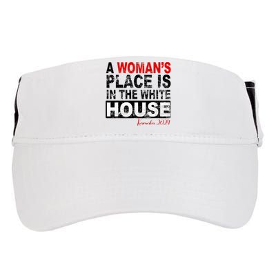 A Womans Place Is In The White House Kamala Harris Adult Drive Performance Visor