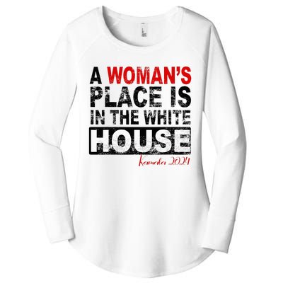 A Womans Place Is In The White House Kamala Harris Women's Perfect Tri Tunic Long Sleeve Shirt