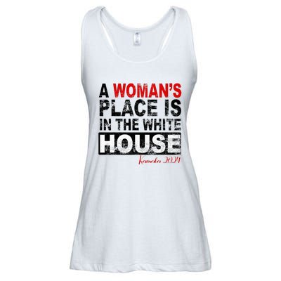 A Womans Place Is In The White House Kamala Harris Ladies Essential Flowy Tank